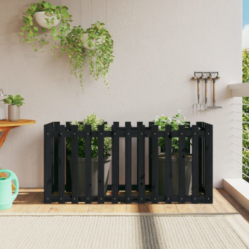 Pat înălțat grădină design gard 150x50x70 cm lemn de pin tratat - Img 1