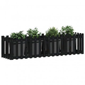 Pat înălțat grădină design gard 200x50x50 cm lemn impregnat pin - Img 3