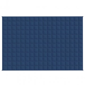 Pătură cu greutăți, albastru, 120x180 cm, 5 kg, material textil - Img 3
