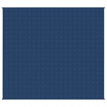 Pătură cu greutăți, albastru, 220x235 cm, 15 kg, textil - Img 3