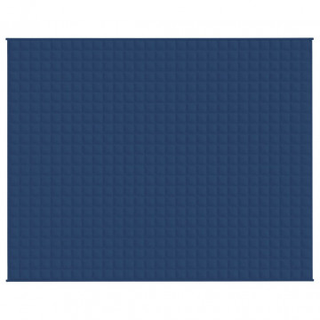 Pătură cu greutăți, albastru, 235x290 cm, 15 kg, textil - Img 3
