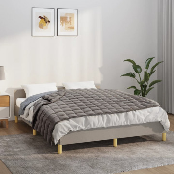 Pătură cu greutăți, gri, 138x200 cm, 6 kg, material textil - Img 1