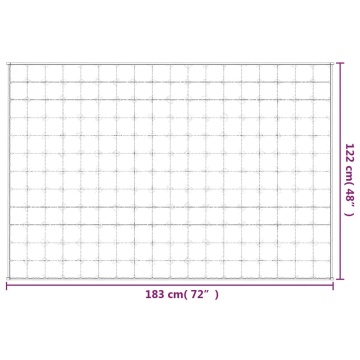Pătură grea, gri, 122x183 cm, 9 kg, material textil - Img 7