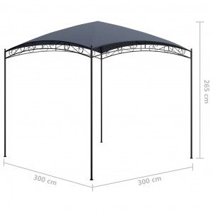 Pavilion, antracit, 3 x 3 x 2,65 m, 180 g/m² - Img 5