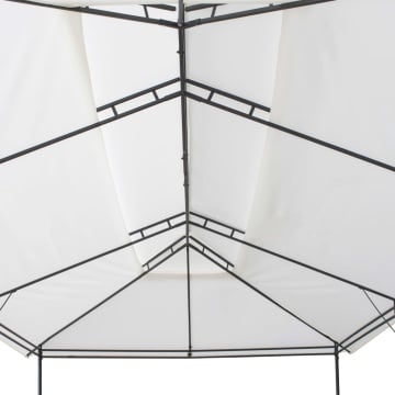 Pavilion cu perdele, alb, 600 x 298 x 270 cm, 180g/m² - Img 5