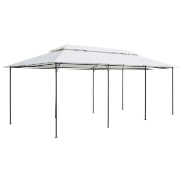 Pavilion cu perdele, alb, 600 x 298 x 270 cm, 180g/m² - Img 4