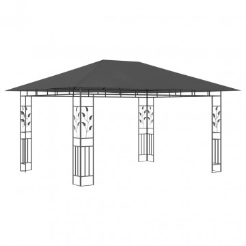 Pavilion cu plasă anti-țânțari, antracit, 4 x 3 x 2,73 m - Img 1