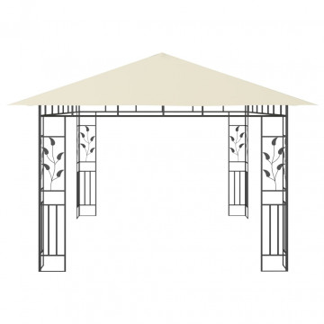 Pavilion cu plasă anti-țânțari, crem, 4x3x2,73 m, 180 g/m² - Img 3