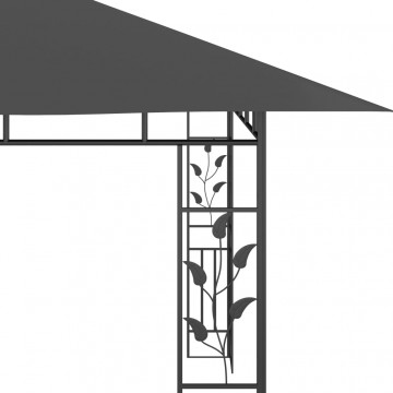 Pavilion cu plasă anti-țânțari&lumini LED, antracit, 4x3x2,73 m - Img 7