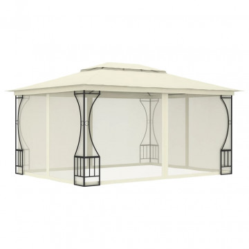 Pavilion cu plase, crem, 300 x 400 x 265 cm - Img 1
