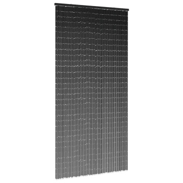 Perdele ușă cu insecte gri închis 90x220 cm bambus - Img 1