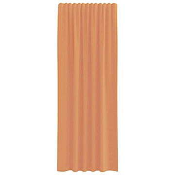 Perdele Voile cu Bucle 2 buc Terracota 140x260 cm - Img 4