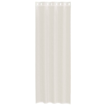 Perdele Voile cu Oelii 2 buc Crem 140x260 cm - Img 4
