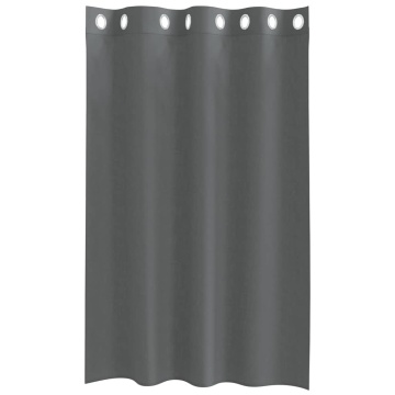 Perdele Voile cu Oelii 2 buc Gri Inchis 140x140 cm - Img 4