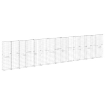 Perete gabion cu capace, 900 x 30 x 200 cm, oțel galvanizat - Img 2
