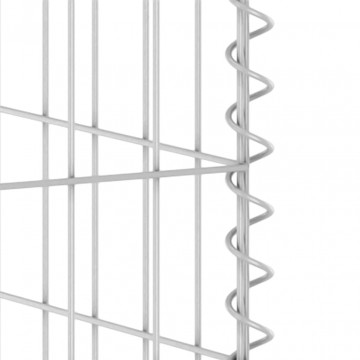 Perete gabion pentru pubelă, 110x100x110 cm, oțel galvanizat - Img 6