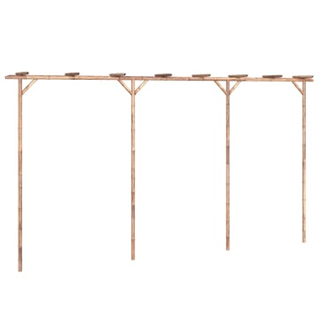 Pergolă, 385x40x205 cm, bambus - Img 2