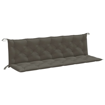 Pernă bancă de grădină 2buc melanj gri închis 200x50x7cm textil - Img 2