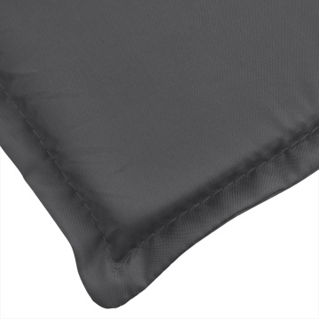 Pernă bancă de grădină, melanj antracit, 180x50x7 cm, textil - Img 8