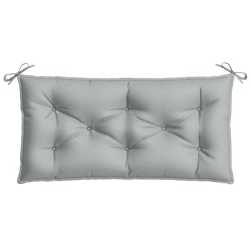 Pernă bancă de grădină, melanj gri deschis, 100x50x7 cm, textil - Img 4