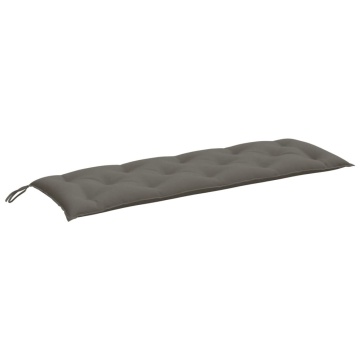 Pernă bancă de grădină, melanj gri închis, 150x50x7 cm, textil - Img 2