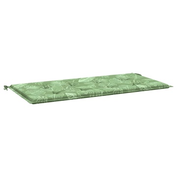 Pernă bancă de grădină model frunze, 120x50x3 cm, textil oxford - Img 2