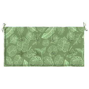 Pernă bancă de grădină model frunze, 120x50x3 cm, textil oxford - Img 4