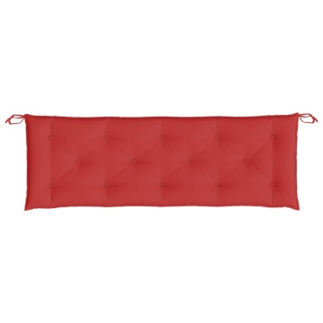 Pernă bancă de grădină, roșu, 150x50x7 cm, material oxford - Img 4