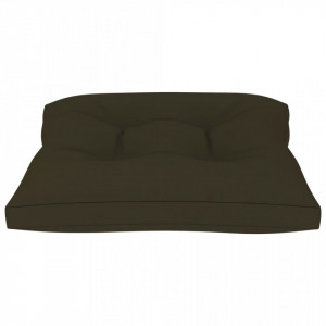 Pernă de canapea din paleți, gri taupe, 60 x 61 x 10 cm - Img 3