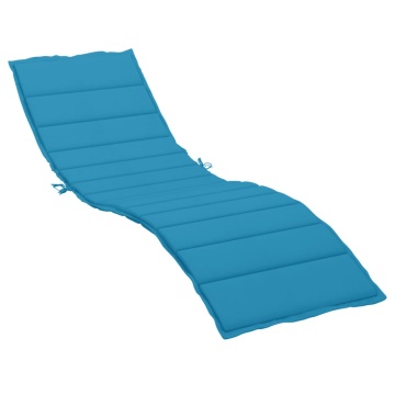 Pernă de șezlong, albastru, 200x60x3 cm, textil oxford - Img 2