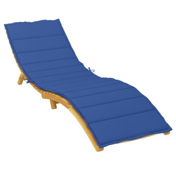 Pernă de șezlong, albastru regal, 200x50x3 cm, textil oxford - Img 3