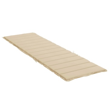 Pernă de șezlong, bej, 200x50x3 cm, textil oxford - Img 4