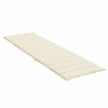 Pernă de șezlong, crem, 200x50x3 cm, textil oxford - Img 4