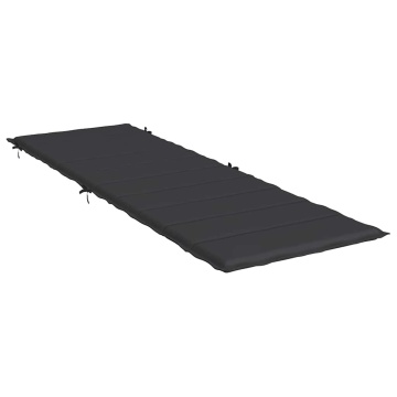 Pernă de șezlong, negru, 186x58x4 cm, textil oxford - Img 4