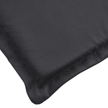 Pernă de șezlong, negru, 200x60x3 cm, textil oxford - Img 5