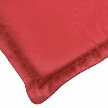 Pernă de șezlong, roșu, 200x70x3 cm, textil oxford - Img 2
