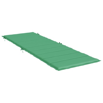 Pernă de șezlong, verde, 186x58x3 cm, textil oxford - Img 3