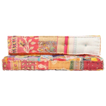 Pernă pentru canapea din paleți, multicolor, textil, petice - Img 2