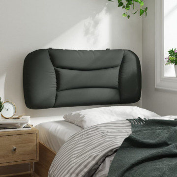 Pernă pentru tăblie de pat, gri închis, 80 cm, material textil - Img 4