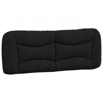 Pernă pentru tăblie de pat, negru, 120 cm, material textil - Img 2