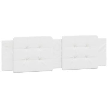 Pernă pentru tăblie pat, alb, 180 cm, piele artificială - Img 2