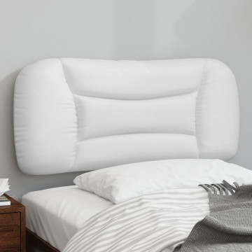 Pernă pentru tăblie pat, alb, 90 cm, piele artificială - Img 1