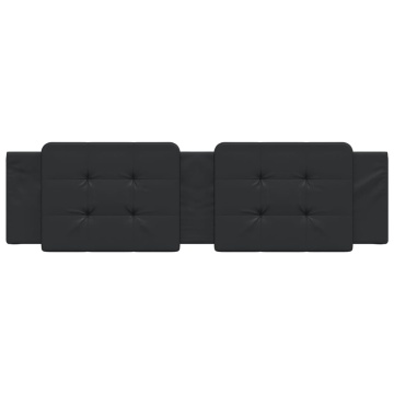 Pernă pentru tăblie pat, negru, 180 cm, piele artificială - Img 4