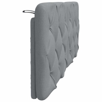 Pernă tăblie de pat, gri deschis, 140 cm, material textil - Img 8