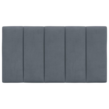 Pernă tăblie de pat, gri închis, 90 cm, catifea - Img 8