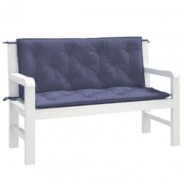 Perne bancă de grădină 2buc. bleumarin 120x50x7cm textil oxford - Img 3