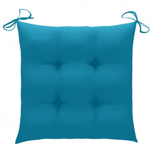 Perne de scaun, 2 buc., albastru deschis, 50x50x7 cm, textil - Img 2