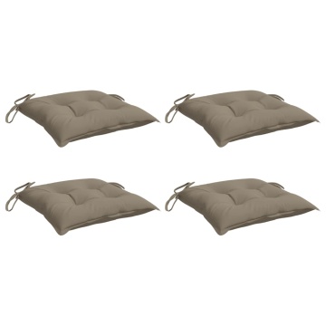 Perne de scaun, 4 buc., gri taupe, 40x40x7 cm, textil oxford - Img 3