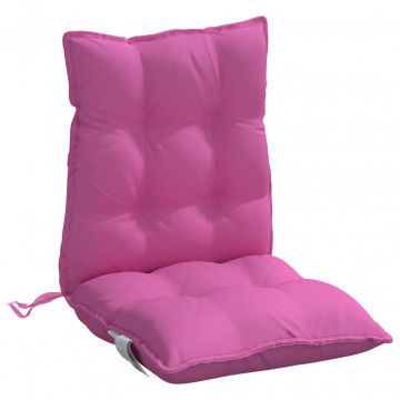 Perne de scaun cu spătar mic, 4 buc, roz, țesătură Oxford - Img 4