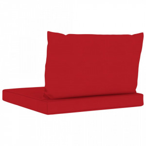 Perne pentru canapea din paleți, 2 buc., roșu, textil - Img 4